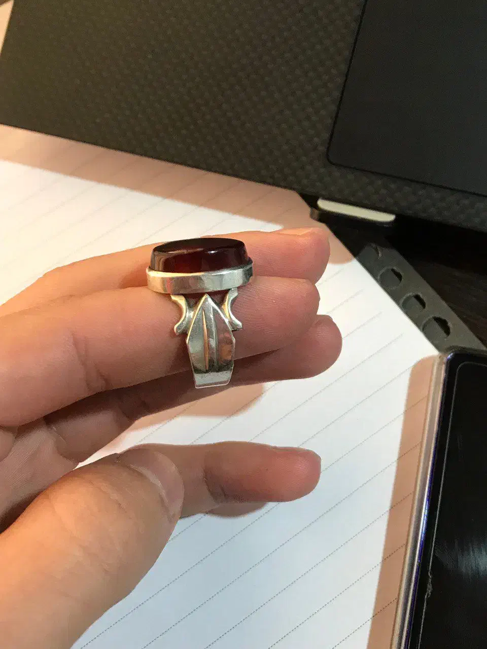 انگشتر عقیق سرخ|کلکسیون اشیاء عتیقه|بابلسر, |دیوار