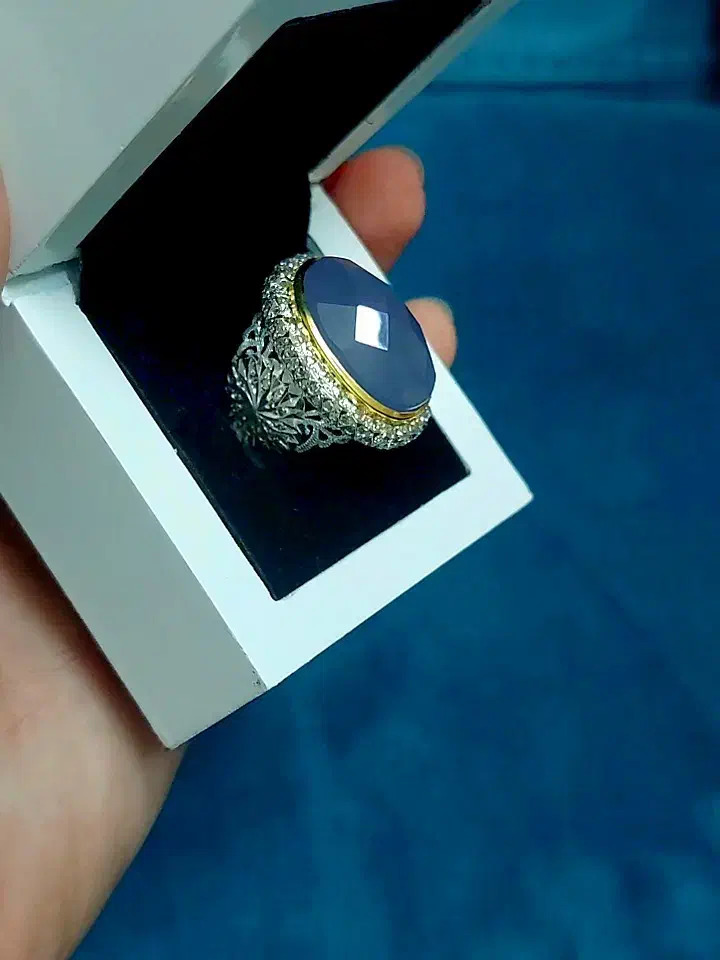انگشتر جواهر عقیق نقره مردانه|جواهرات|شیراز, زند|دیوار