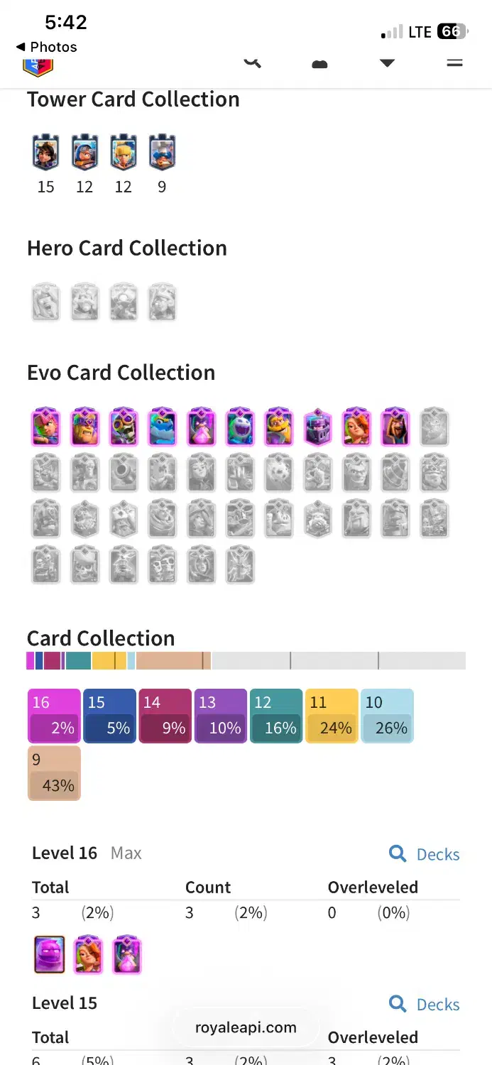 اکانت لول ۵۸ کلش رویال|کنسول، بازی ویدئویی و آنلاین|اهر, |دیوار