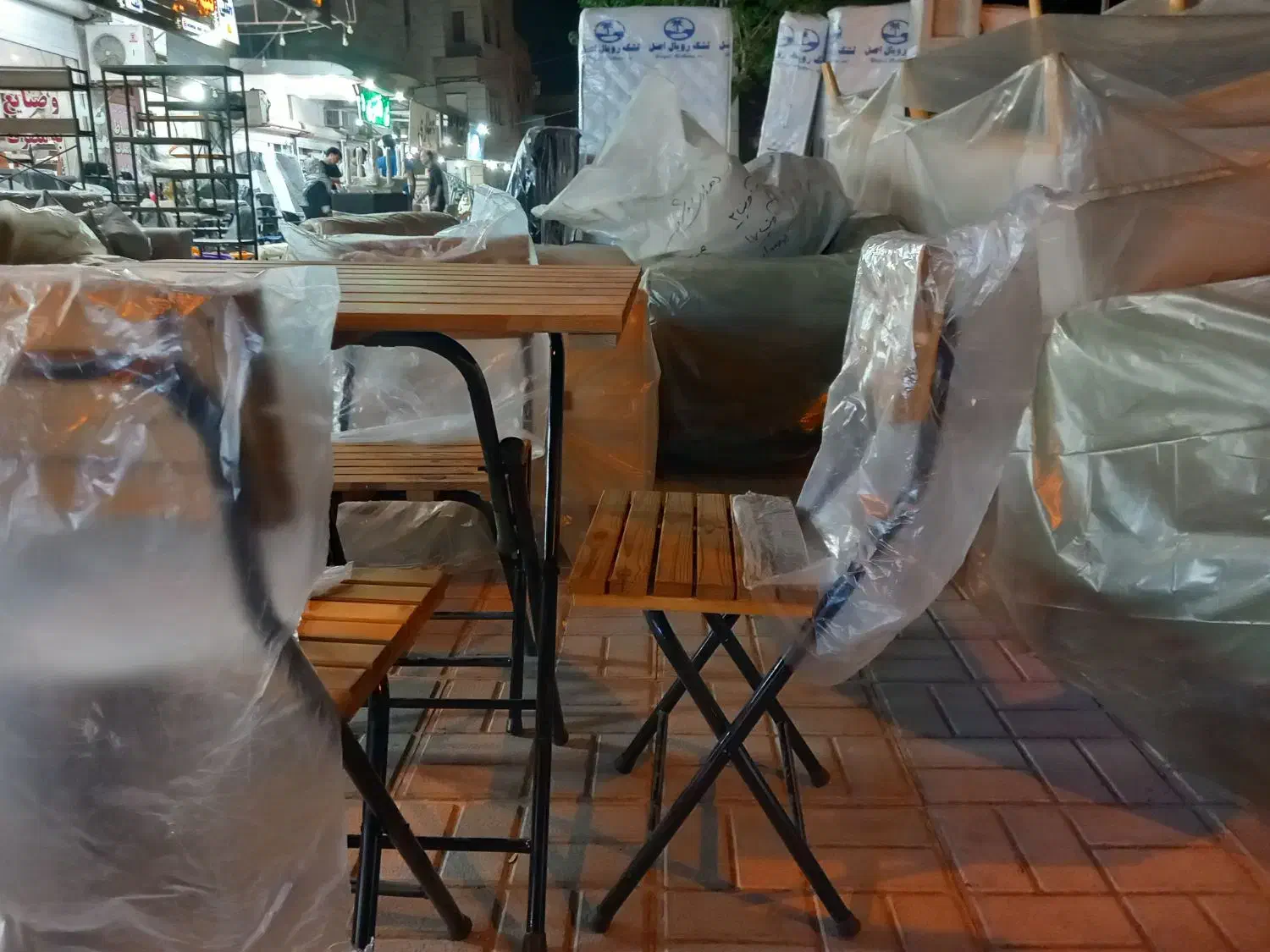 غذاخوری ۴نفره تاشو چوب روس|میز و صندلی غذاخوری|بوشهر, |دیوار