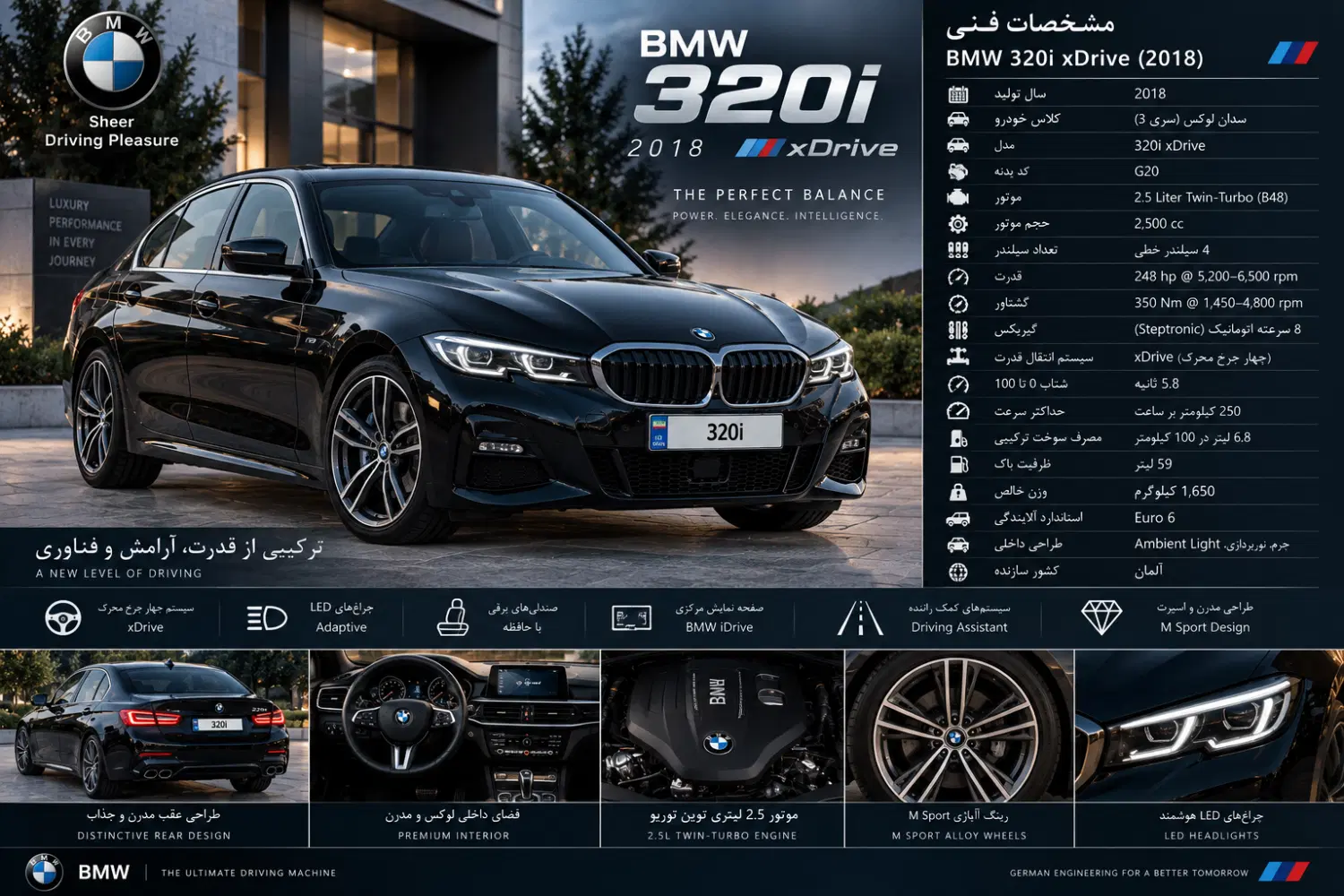 BMW320i 2018 XDRLVE|خودرو سواری و وانت|ارومیه, |دیوار