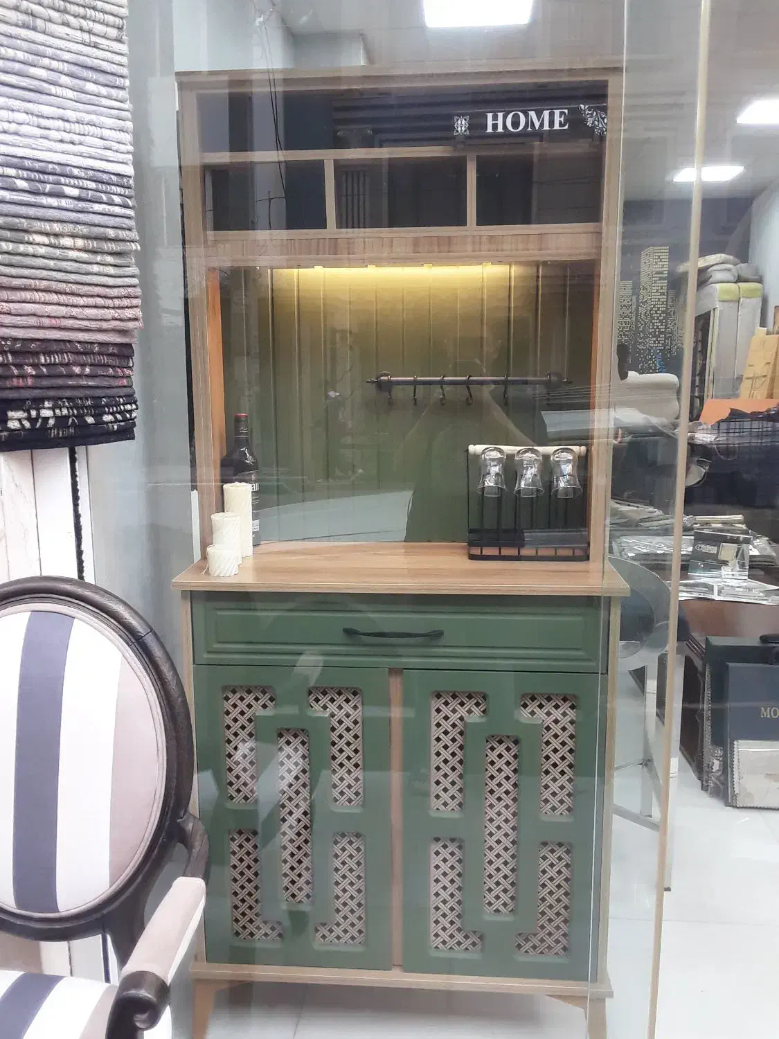 کافه بار|بوفه، ویترین، کنسول|گرمدره, |دیوار