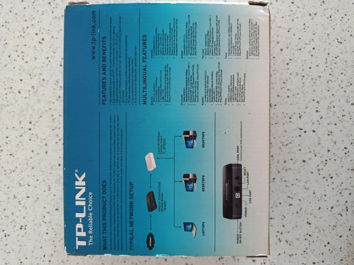 مودم ثابت تی پی لینک مشکی|مودم و تجهیزات شبکه|همدان, |دیوار