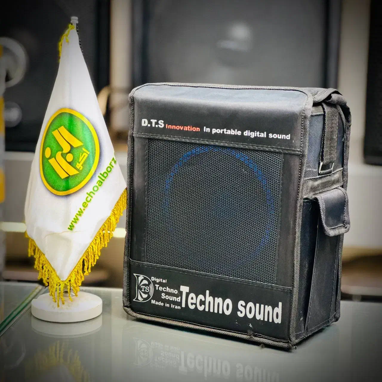 اکو همراه ۶ اینچ تکنو ساند میکروفن بیسیم بلندگو|پخش‌کننده همراه|قم, آذر (نکویی)|دیوار