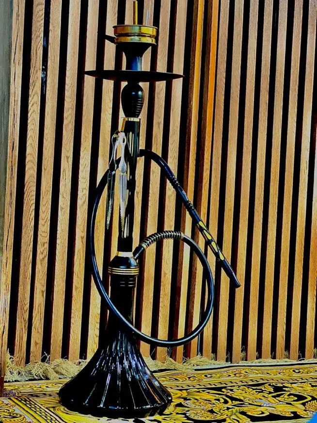 قلیان عربی اصل اصل مشکی طلایی|کلکسیون و سرگرمی|زابل, |دیوار