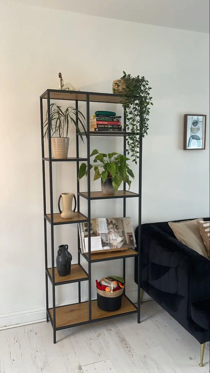 کتابخونه شلف دکور مغازه ویترین طبقه شلف چوب و فلز|کتابخانه، شلف، قفسههای دیواری|تهران, شهرک صادقیه|دیوار