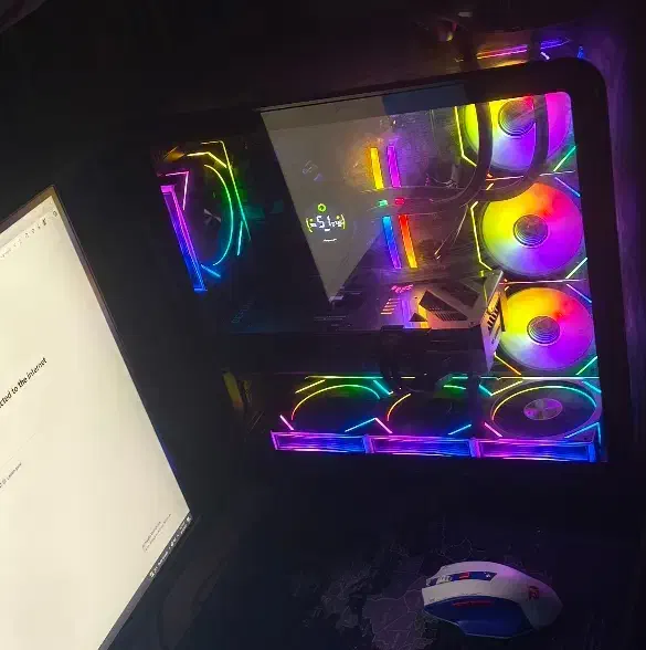 کیس گیمینگ و رندر Rtx 5060ti با مانیتور|رایانه رومیزی|ری, دیلمان|دیوار