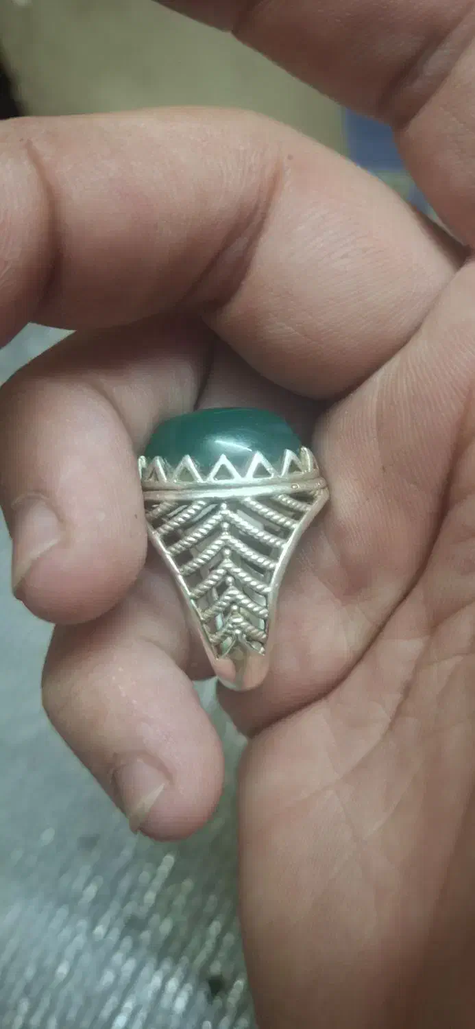 انشگتر نقره سنگ عقیق|جواهرات|شیراز, کوشک میدان|دیوار