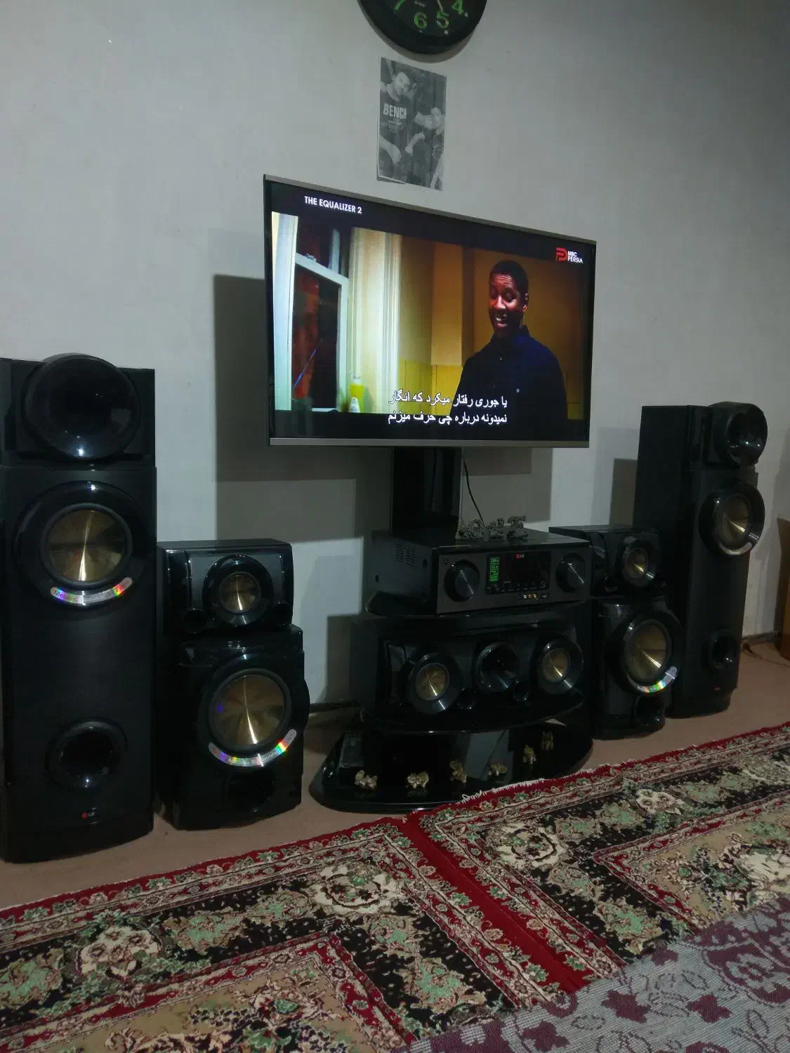 سیستم صوتی ال جی|سیستم صوتی خانگی|میانه, |دیوار