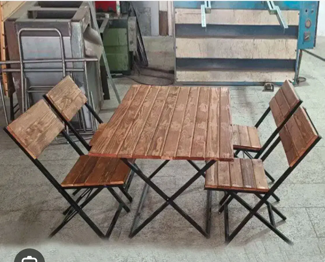 میز و صندلی تاشو ،آهنی چوبی، تمام چوب|صندلی و نیمکت|بندرعباس, |دیوار