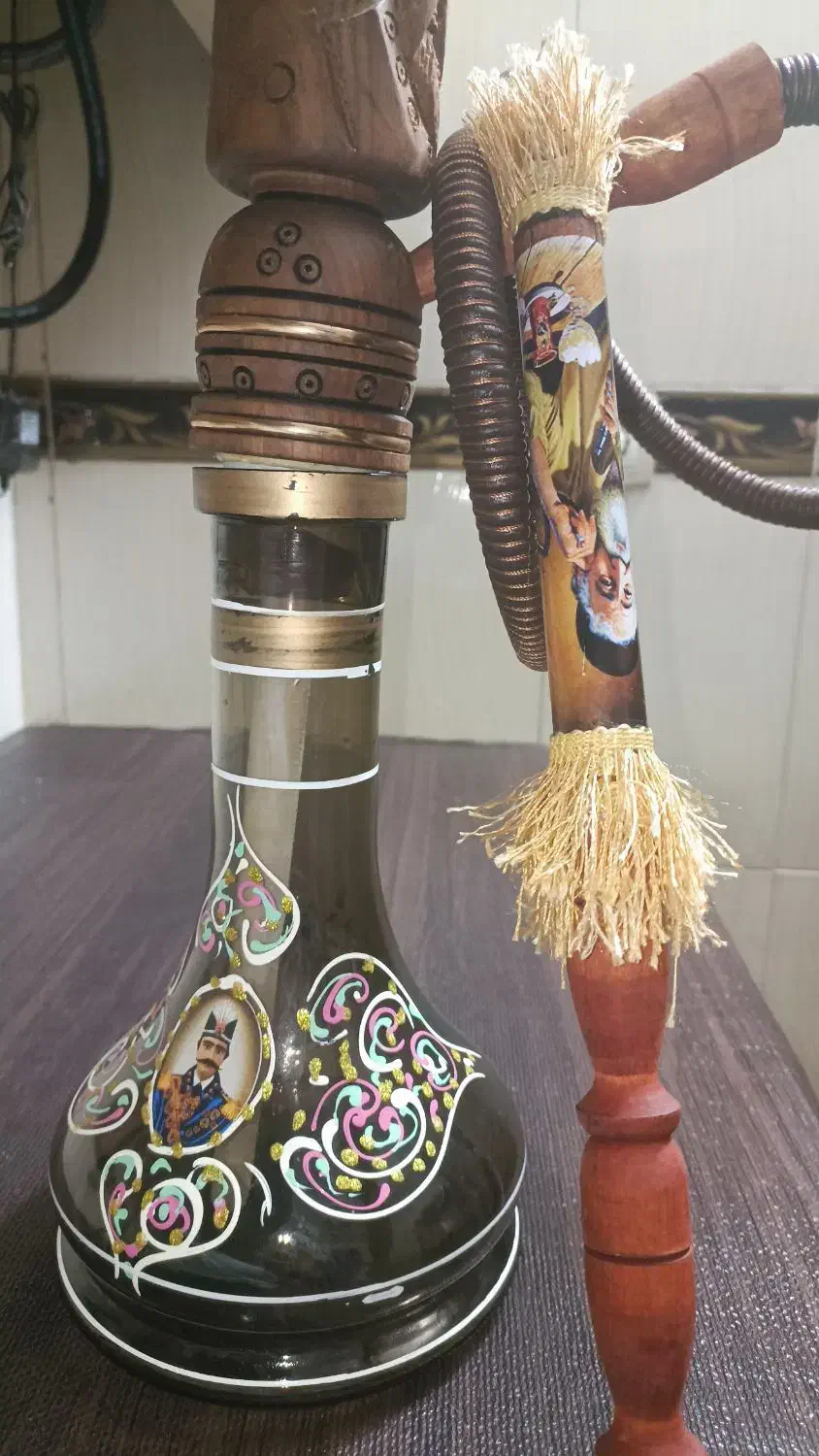 قلیان چوبی نو|کلکسیون و سرگرمی|زاهدان, |دیوار