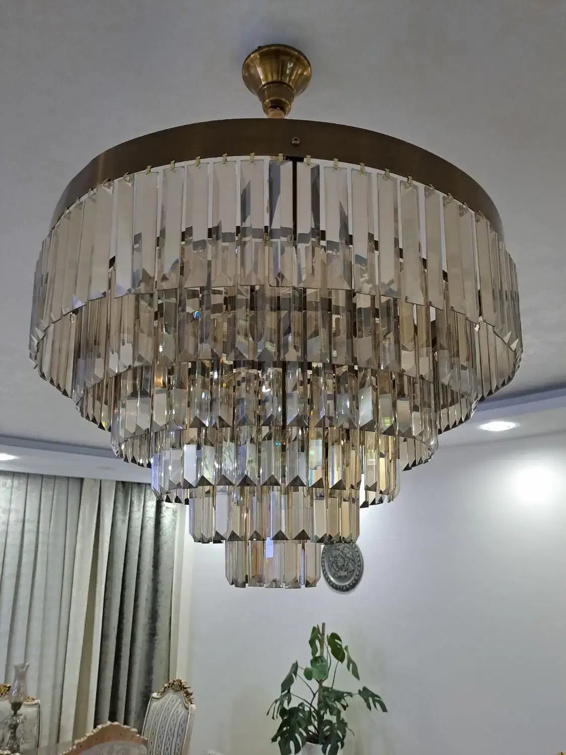 لوستر کریستالی ۱۳ شاخه|لوستر و چراغ آویز|شهریار, شهریار|دیوار