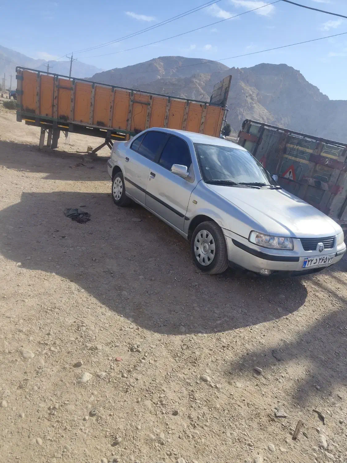 سمند نقره ای 85|خودرو سواری و وانت|داراب, |دیوار