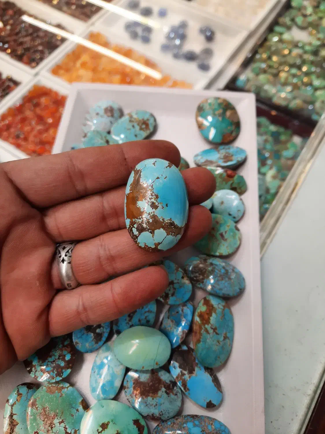 فیروزه نیشابوری مصور نام علی|جواهرات|مشهد, عیدگاه|دیوار