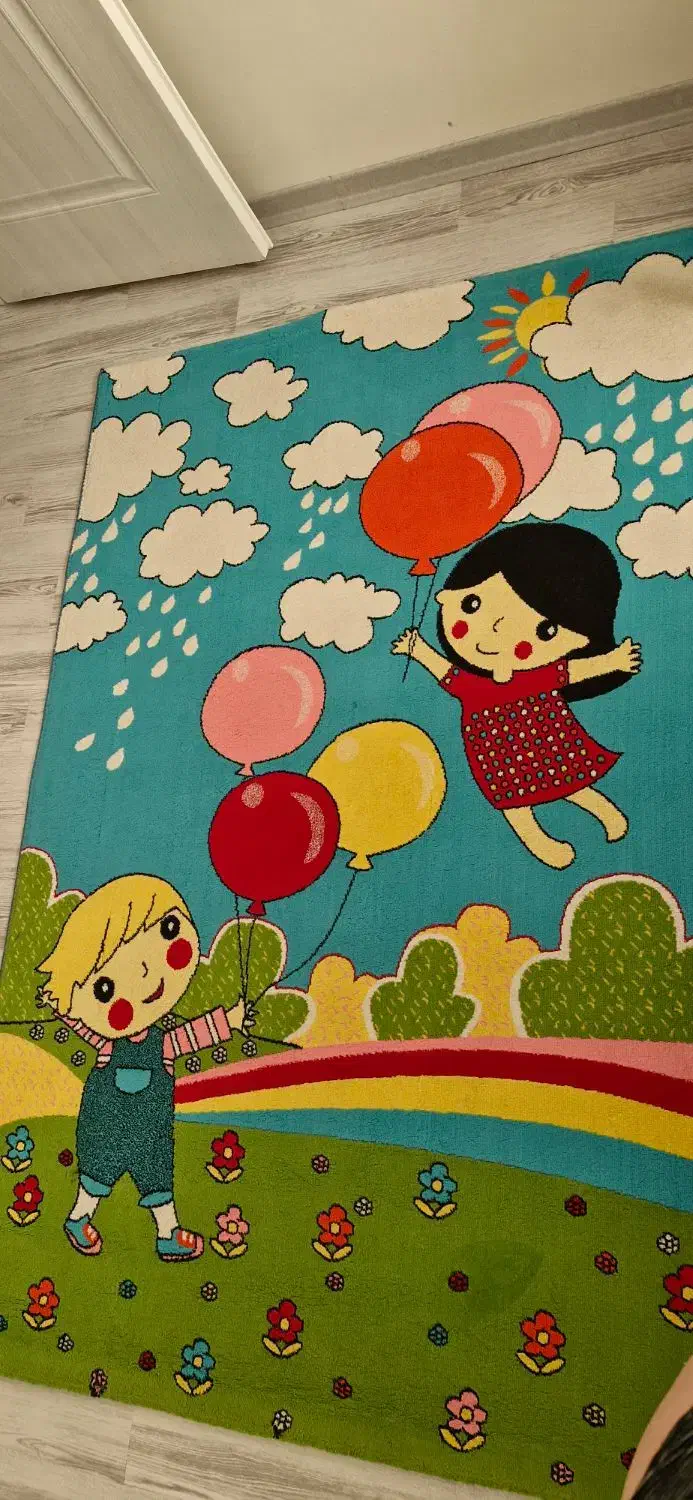 فرش گلیم عروسکی اتاق کودک|گلیم، جاجیم، گبه|مشهد, هفده شهریور|دیوار