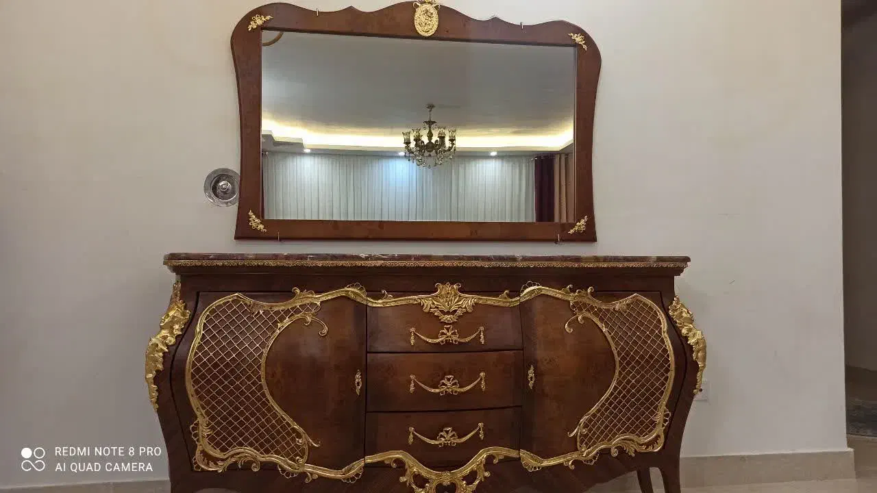 کنسول با آینه و میز تلویزیون لوکس|بوفه، ویترین، کنسول|بجنورد, |دیوار