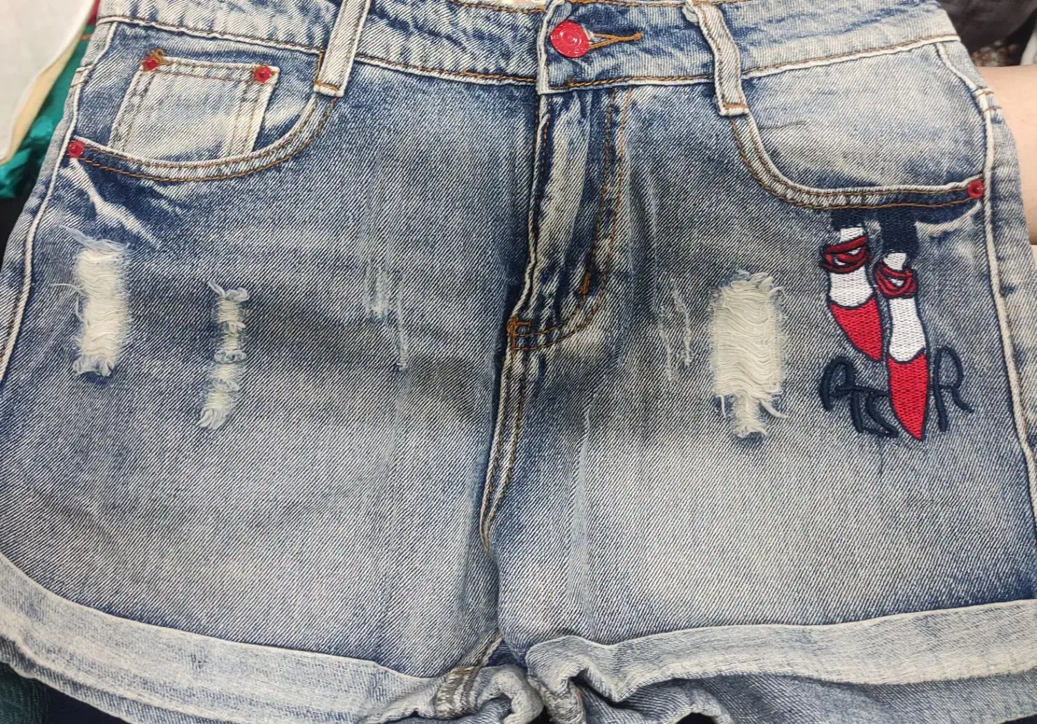 شلوارک جین جنس درجه یک|لباس|رودسر, |دیوار