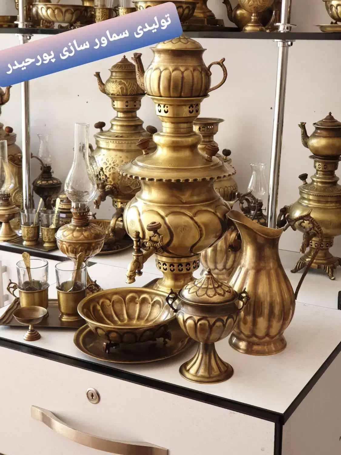 r34dسماور گازی برنجی ذغالی زغالی مسی برقی hfd|قوری، کتری، قهوهساز دستی|اصفهان, دستگرده|دیوار