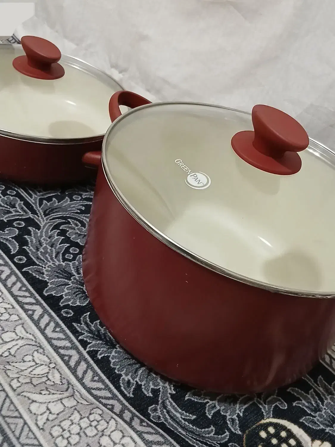 قابلمه و تابه رنگ زرشکی|ظروف پخت‌وپز|تهران, گمرک|دیوار