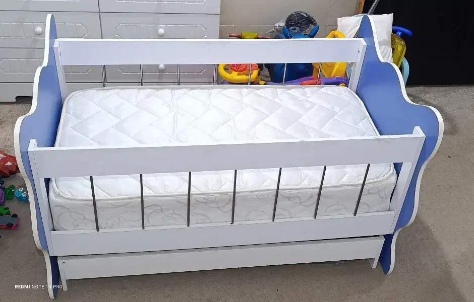 ست تخت خواب کودک به همراه کمد و بوفه|اسباب و اثاث بچه|بندر کنگان, |دیوار