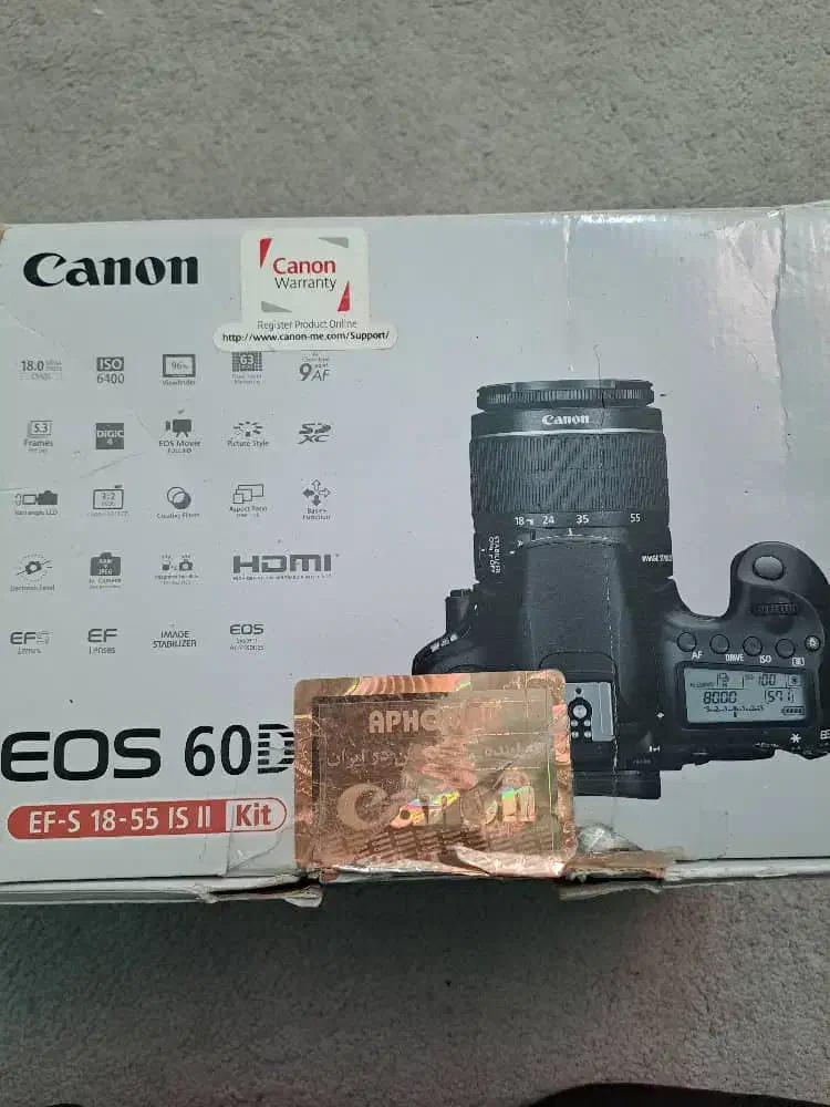 دوربین Canon EOS 60D با لنز 18-55mm|دوربین عکاسی و فیلم‌برداری|تهران, حکمت|دیوار