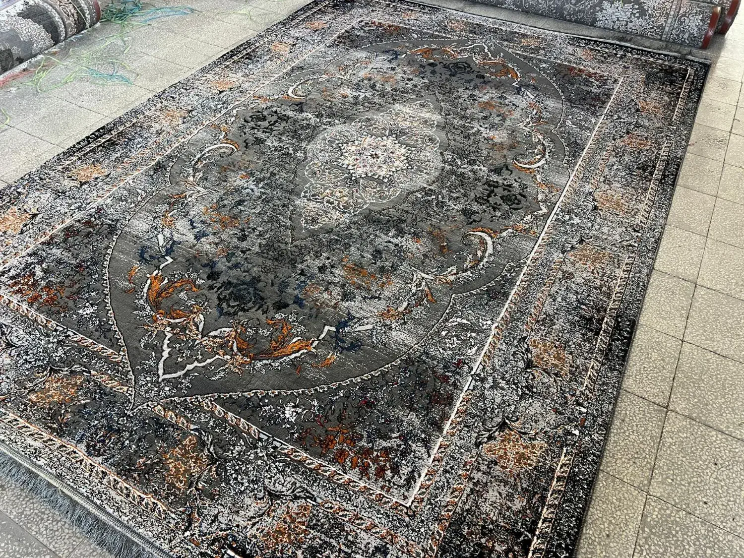 فرش مریم نقره ای +)|فرش|کرمان, |دیوار