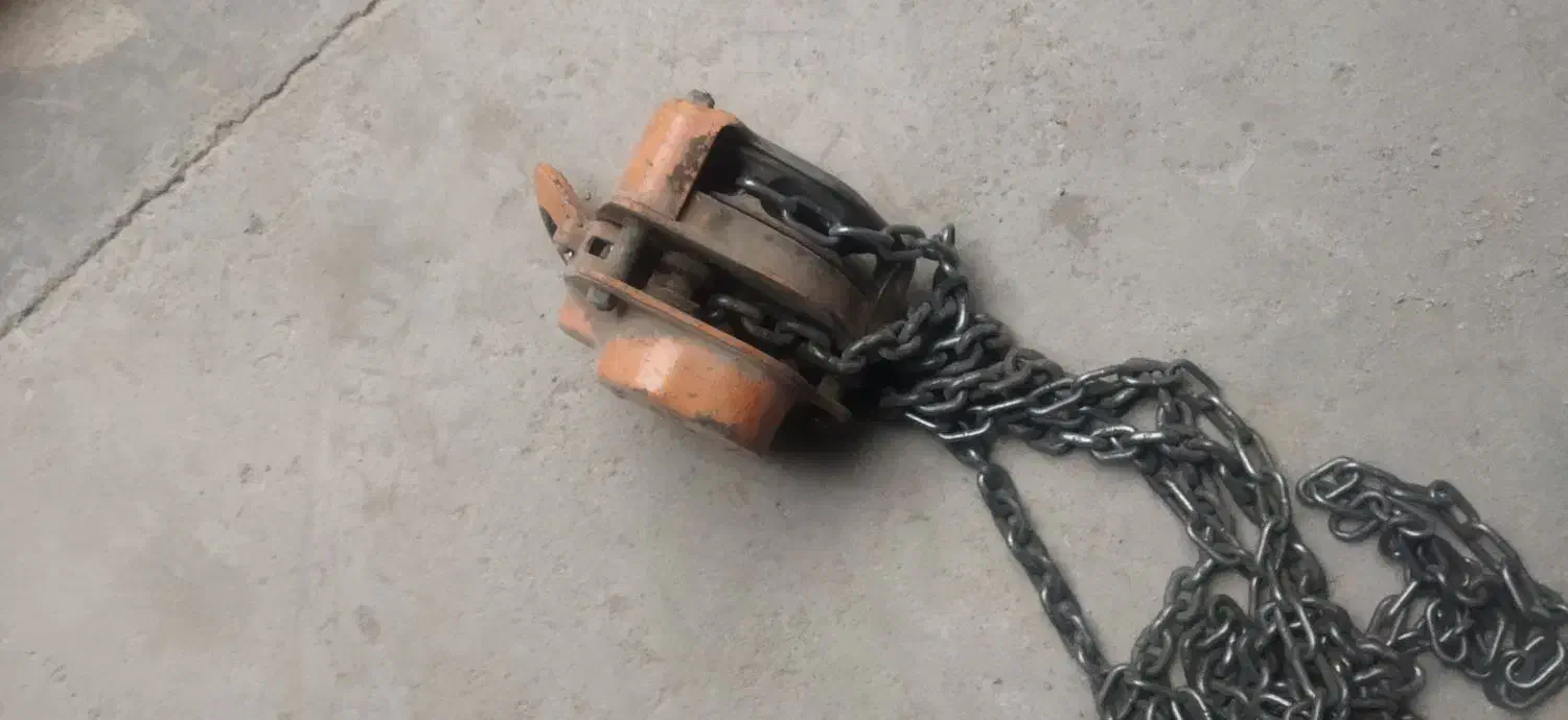 جرثقیل سقفی زنجیری دستی ویتال اصل ژاپن|ابزارآلات|پردیس, سیاه سنگ|دیوار