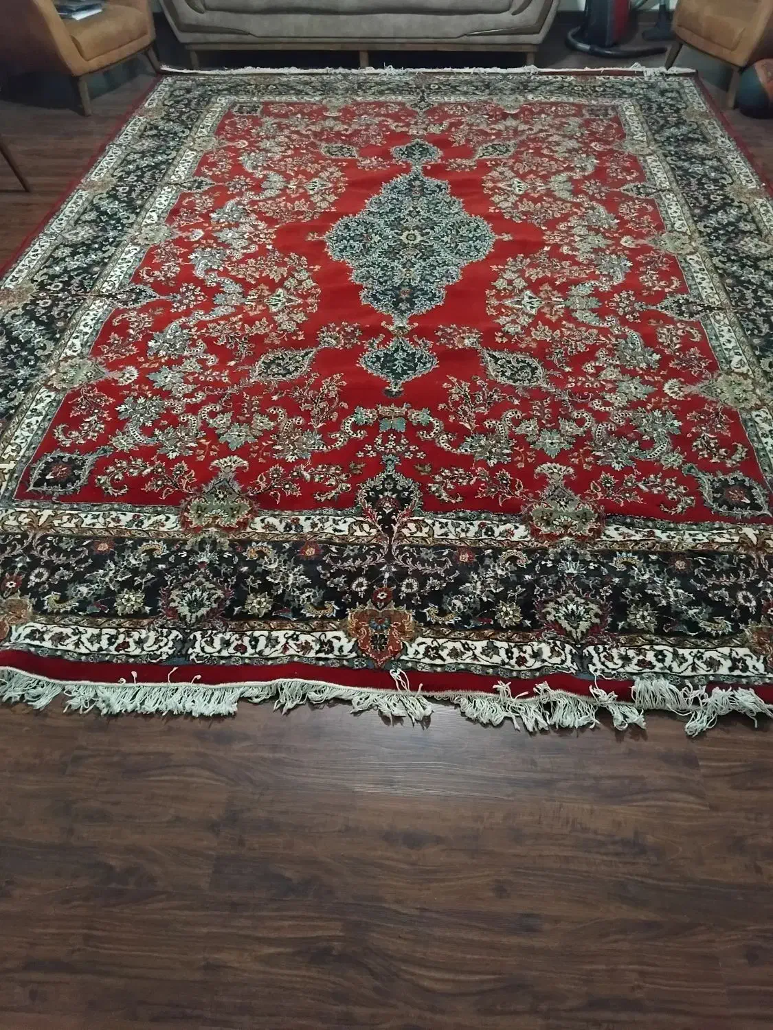 فروش فرش در حد نو، پانصد شانه، زمینه لاکی|فرش|تهران, قصر فیروزه ۲|دیوار