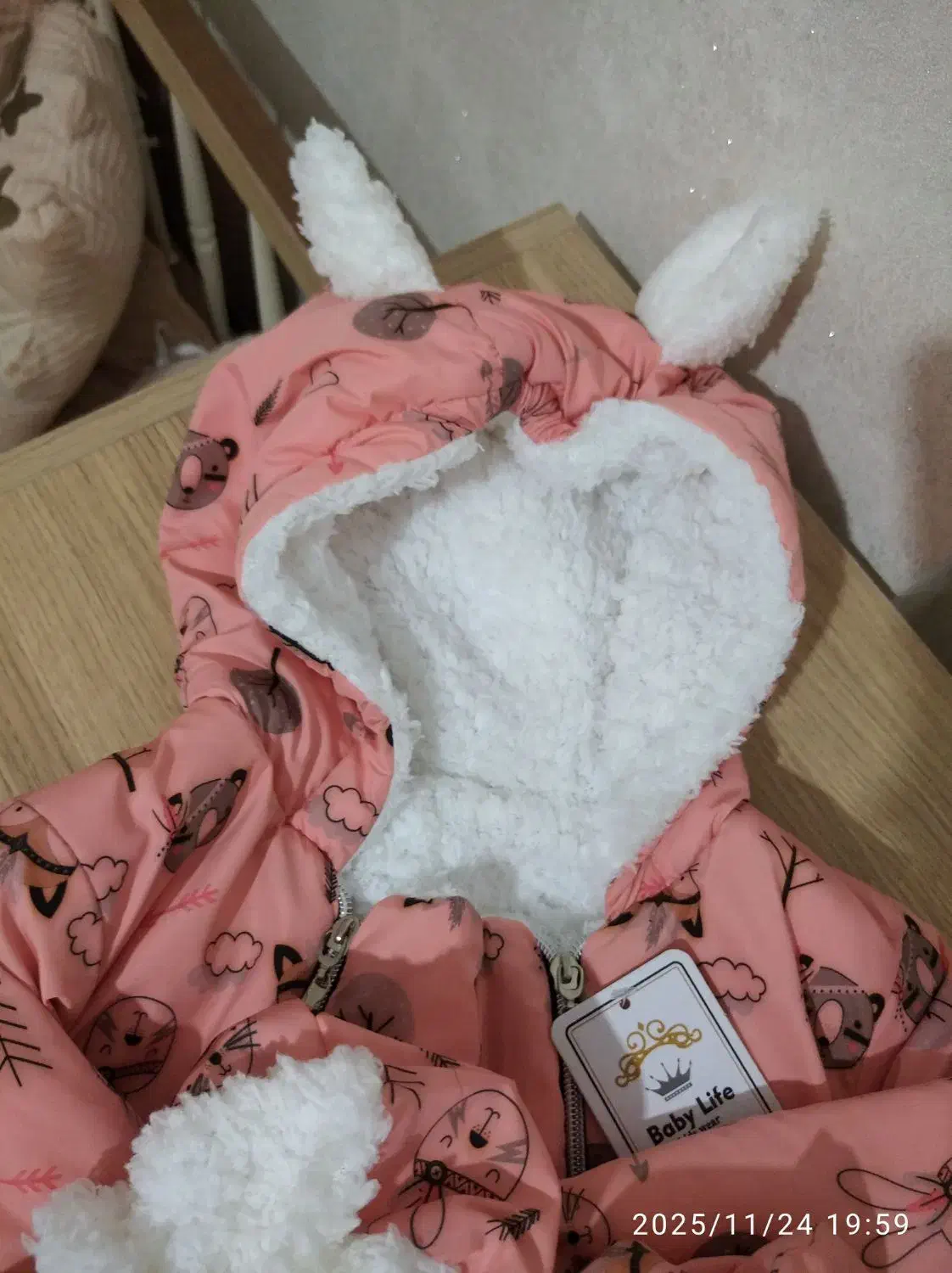 کاپشن سرهمی دخترانه سیسمونی|کفش و لباس بچه|ملایر, |دیوار