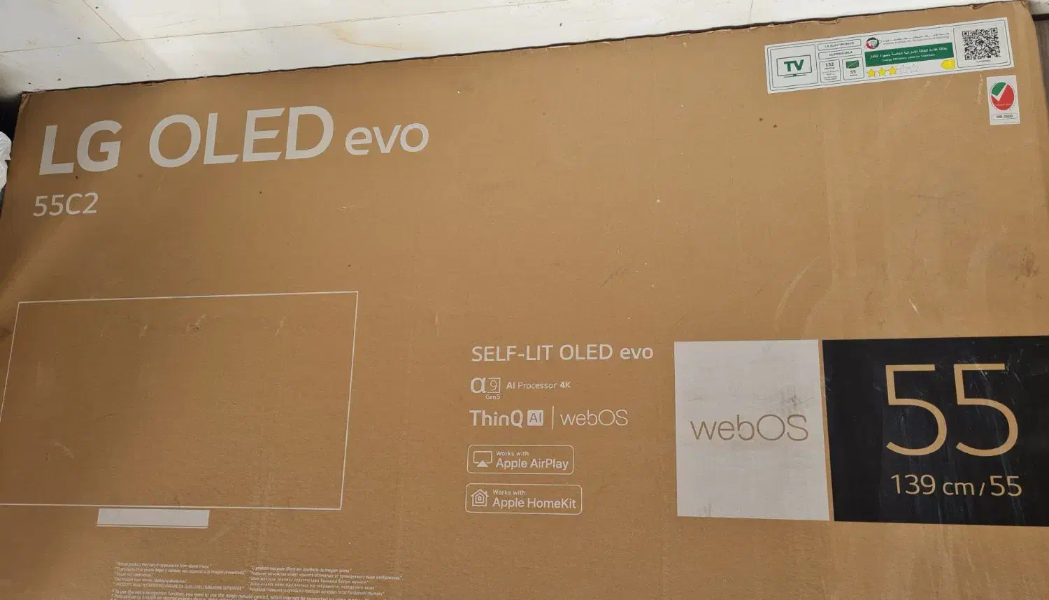 اولد ال جی LG Oled C2 55 اینچ خیلی کم کار در حد نو|تلویزیون و پروژکتور|شیراز, فرهنگ شهر|دیوار