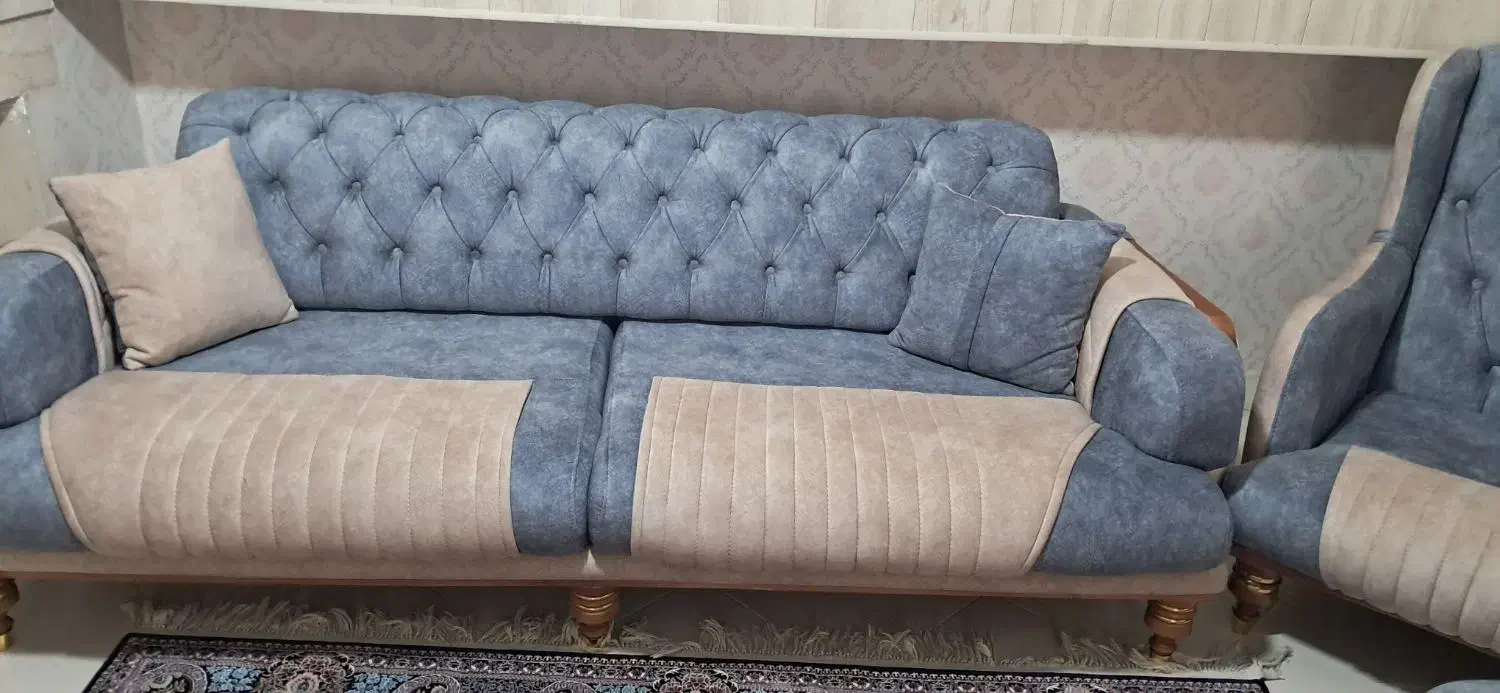 مبل چستر ۸نفره کاملا سالم|مبلمان خانگی و میز عسلی|رباطکریم, رباطکریم|دیوار