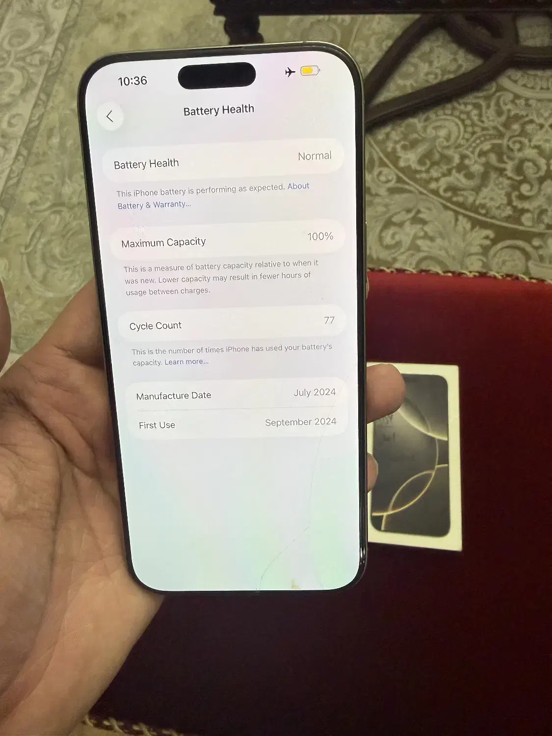 بدون رجیستر iPhone 16 Promax 256za seri m|موبایل|تهران, قیطریه|دیوار