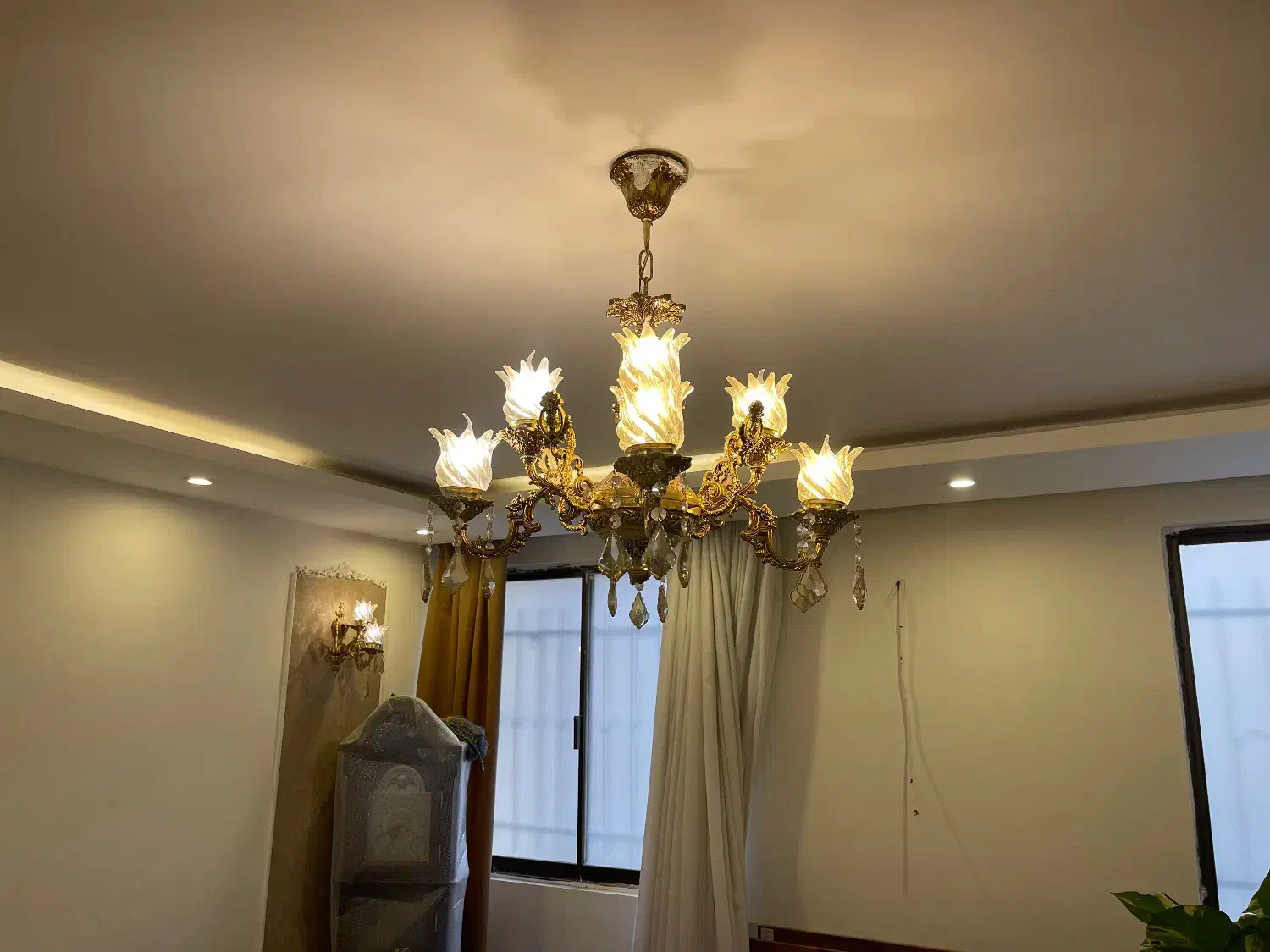 لوستر ۸ شعله ، دیوار کوب ، چراغ آویز سقفی ، مهتابی|لوستر و چراغ آویز|مشهد, هفت تیر (حافظ)|دیوار