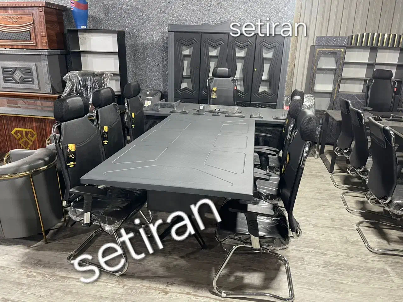 مبلمان اداری میز کنفرانس|دفتر کار|گرمدره, |دیوار