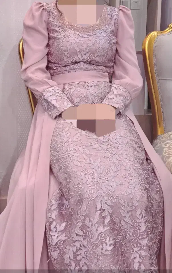 پیراهن حنابندان جنس گیپور و کرپ جنس خوب.|لباس|تربت‌حیدریه, کلاته توکلی|دیوار