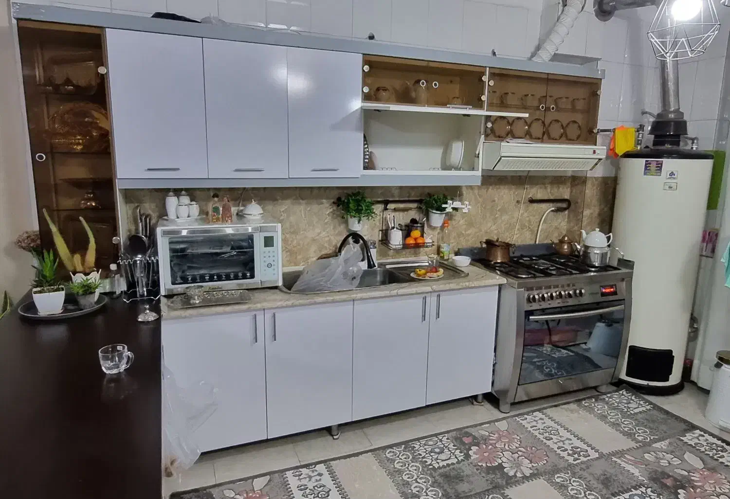 کابینت ترکیبی همراه با سینک و شیر و هود|مصالح و تجهیزات ساختمان|شاندیز, |دیوار