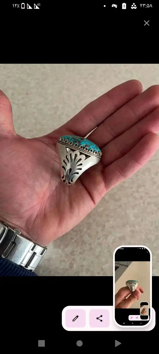 انگشتر فیروزه|جواهرات|بجنورد, |دیوار