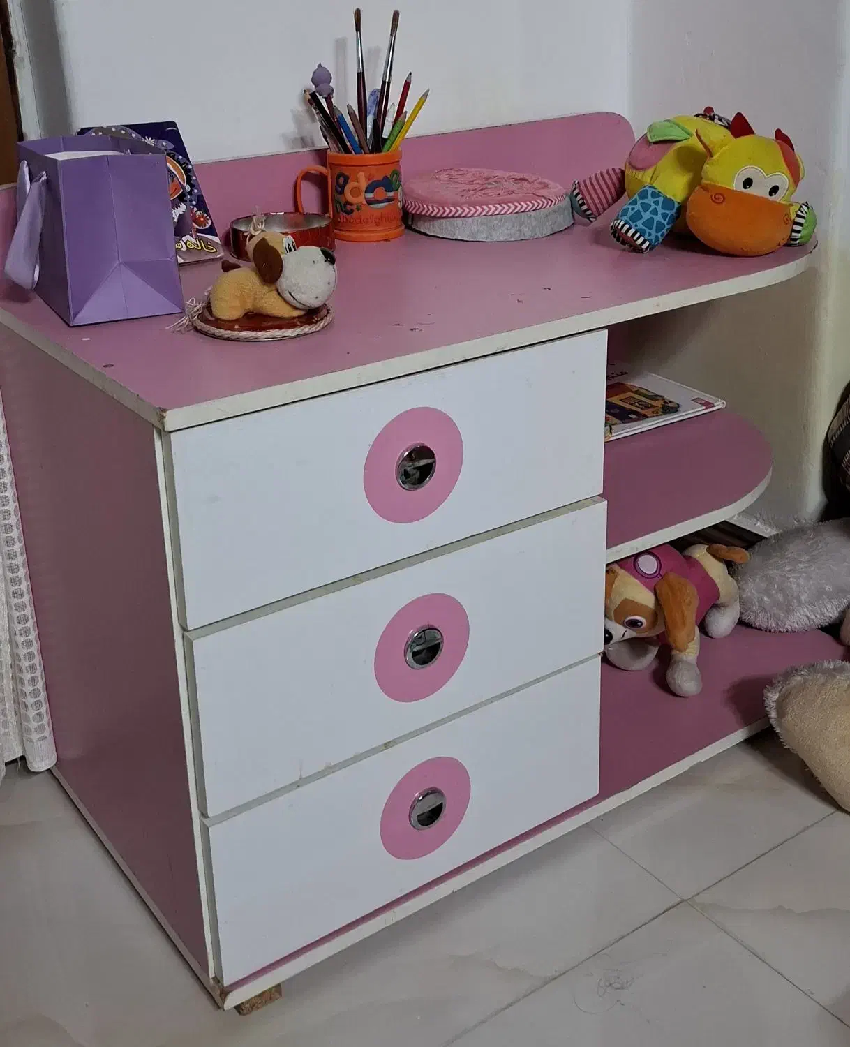 تخت یکنفره نوجوان کشودار + پهلوتختی کشودار|تخت و سرویس خواب|امیرکلا, |دیوار