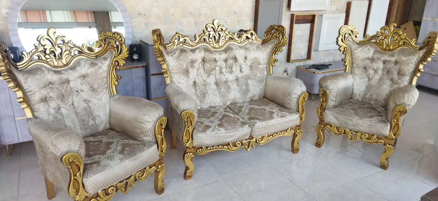 مبل راحتی هفت نفره تاج بلند|مبلمان خانگی و میز عسلی|آران و بیدگل, |دیوار