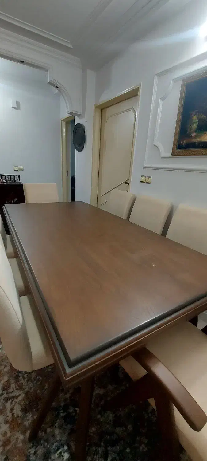 میز غذاخوری 8نفره با 8 عدد صندلی نو جنس عالی|میز و صندلی غذاخوری|آمل, |دیوار