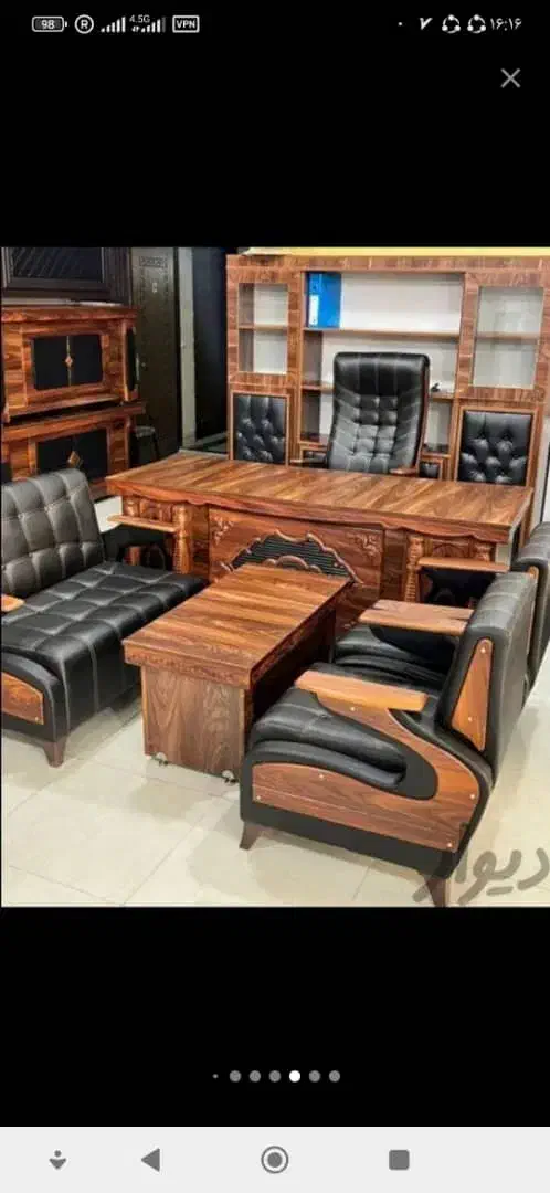 میز مدیریت مبل اداری صندلی انتظار چرم کنفرانسی|دفتر کار|آفتاب, |دیوار