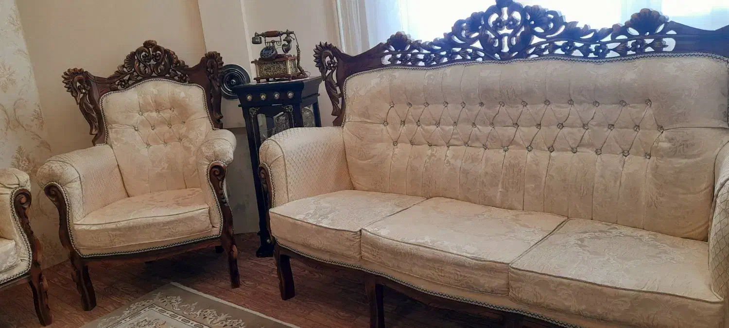 مبل سلطنتی ۹ نفره|مبلمان خانگی و میز عسلی|سنندج, |دیوار