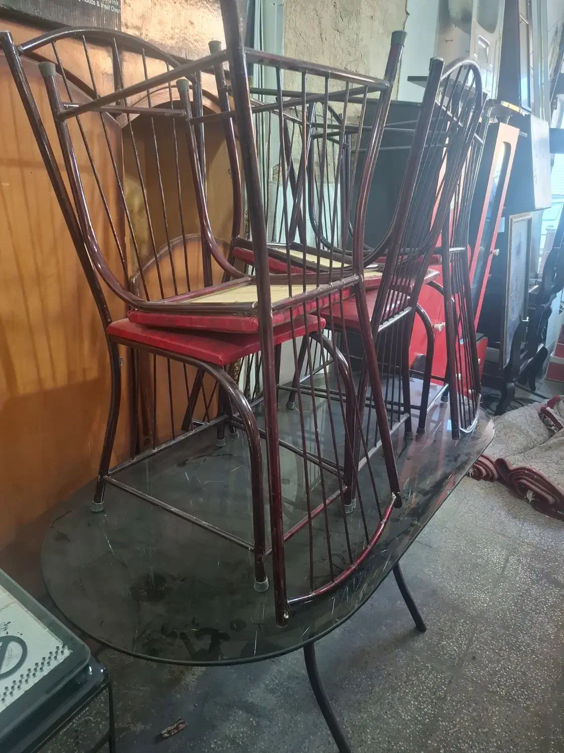 میز نهار خوری زیبا همراه با 6 صندلی بدونه مشکل|میز و صندلی غذاخوری|بوکان, |دیوار