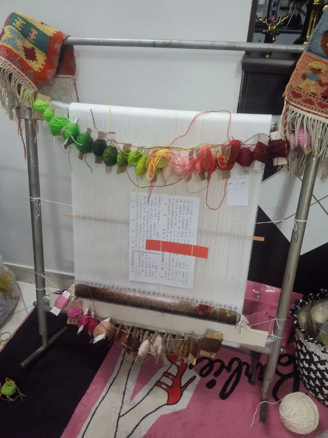 تابلوفرش دستباف گل ومیوه|تابلو فرش|مشهد, طلاب|دیوار