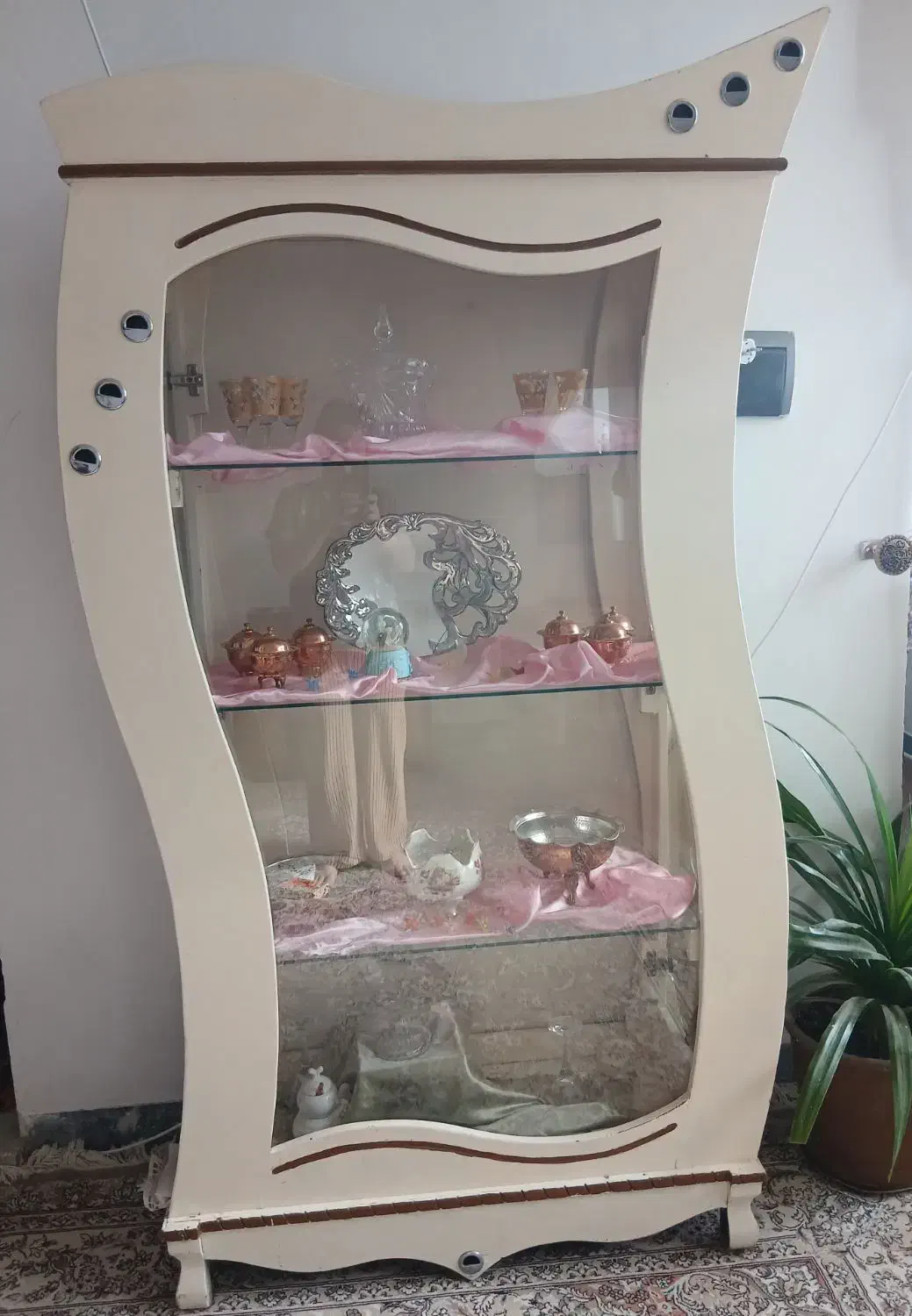 بوفه چوبی|بوفه، ویترین، کنسول|اسفراین, |دیوار