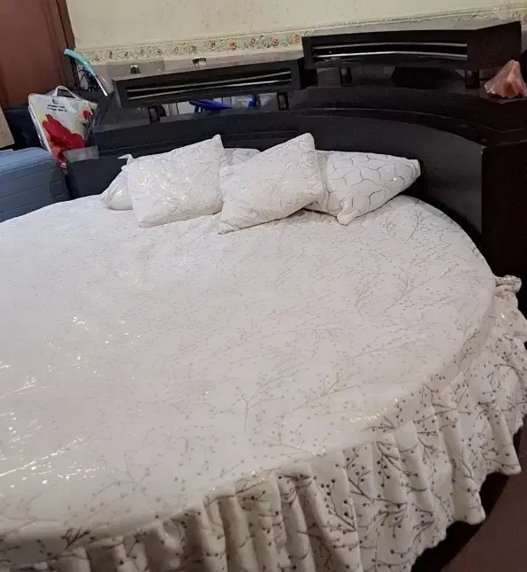 تخت خواب گرد|تخت و سرویس خواب|حمیدیه, |دیوار