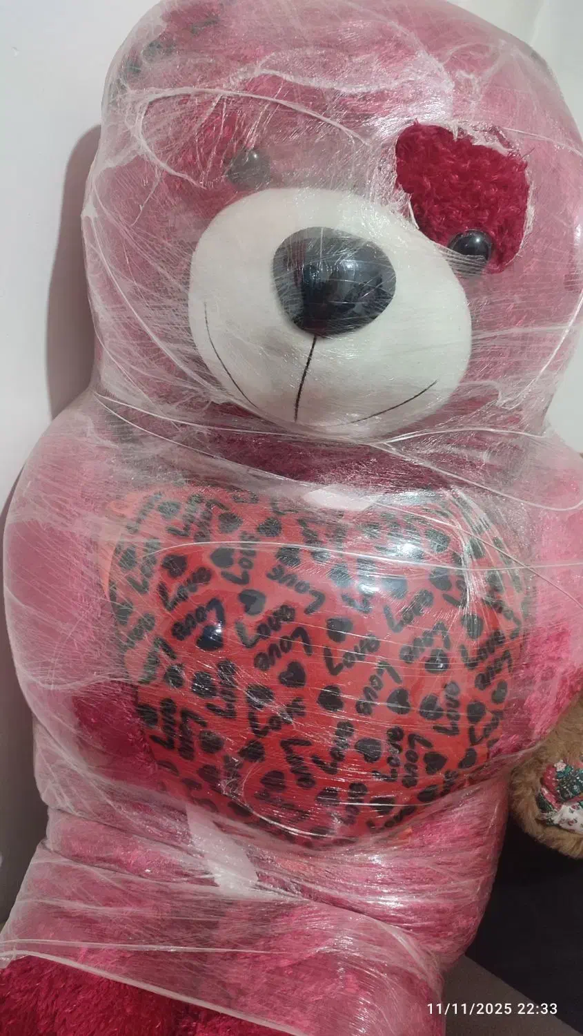 عروسک خرسی ولنتاین|اسباب‌بازی بچه|بم, |دیوار