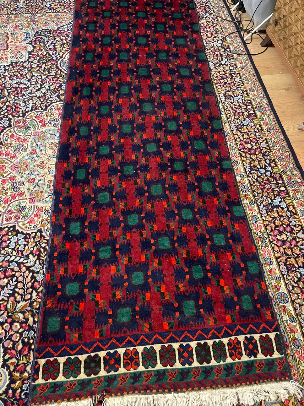 قالیچه دستبافت|فرش|کرمان, |دیوار