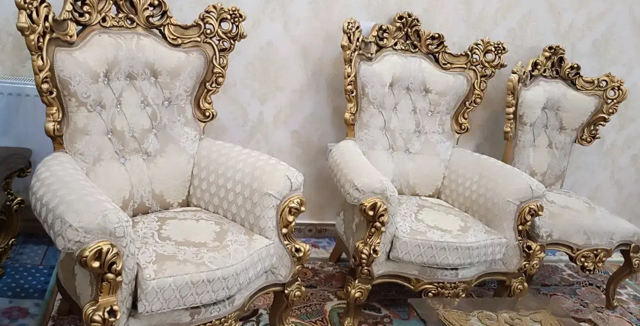 مبلمان سلطنتی 9نفره در حد نو نو|مبلمان خانگی و میز عسلی|بروجرد, |دیوار