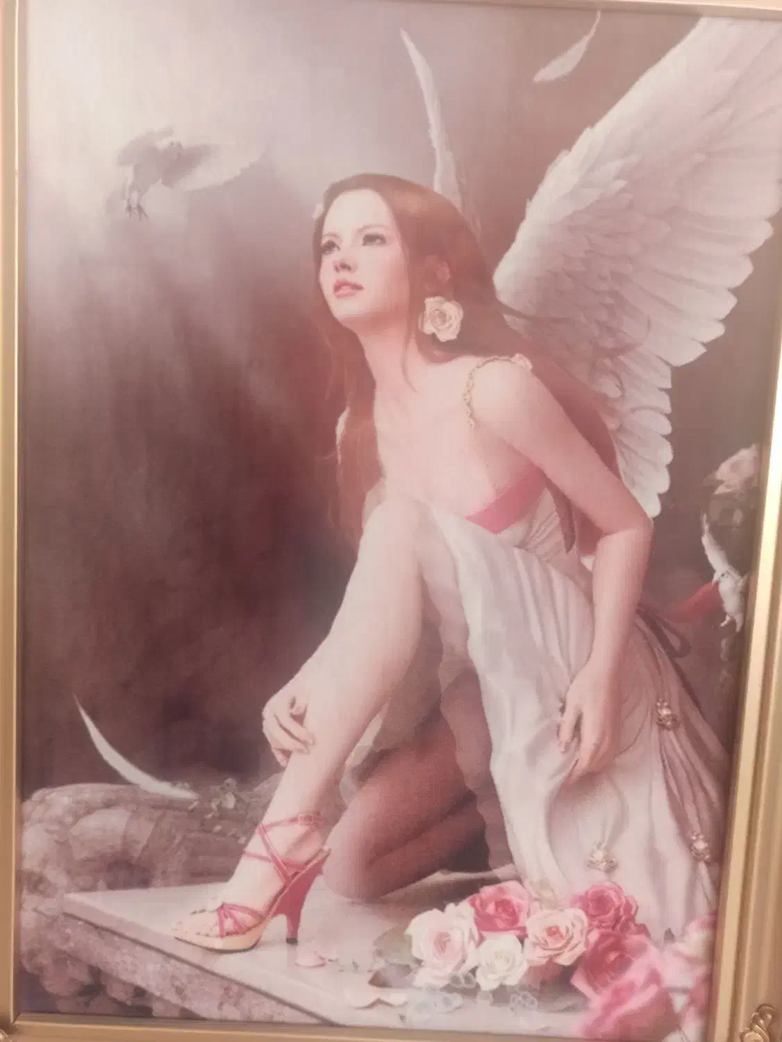 تابلو فرش فرشته|تابلو فرش|مشهد, عبادی|دیوار